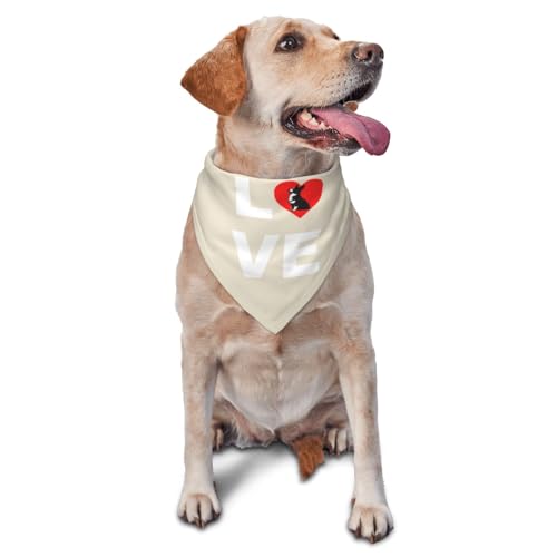 Corgi Dog Love Dog Scarf Pet Bandana Cat Pet Bibs