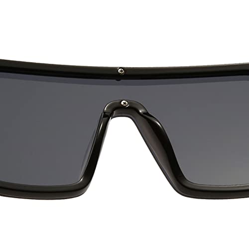 Lunettes de soleil de big frame square légères en PC résistant - 2