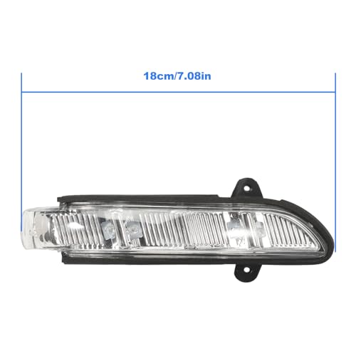 Anlseiod Blinkerleuchten Rechts für CLS C219 E-Klasse W211 S-Klasse W221 C216 Aussenspiegel Spiegelblinker Blinkleuchten glasklar LP-5278 A2198200521
