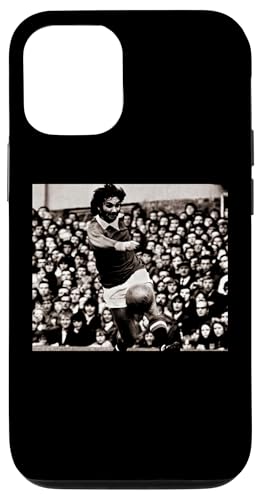Man Utd George Best On The Ball 1971 �t�b�g�{�[�����[���h�J�b�v �X�}�z�P�[�X iPhone 12/12 Pro �p
