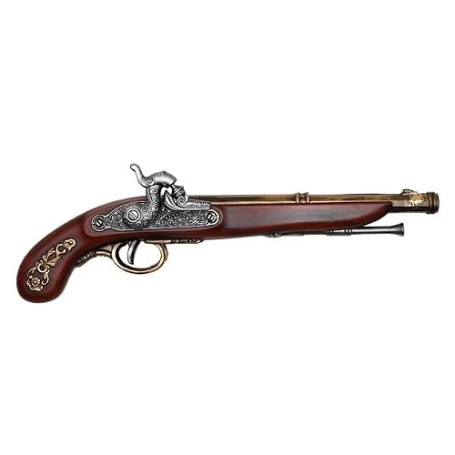 17th & 18th Century Italian Flintlock Collectible Foam Gun Replica for Cosplay Display Prop, Halloween Costume Accessory, Collectible Gift - Thumbnail 4