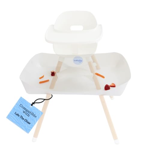 Image of CATCHY - Food Catcher - Compatible with Lalo The Chair High Chair + 12 Other High Chairs - Highchair Sold Separately - Baby & Toddler Food & Mess Catcher - Under High Chair Accessory | High Chair Food Catcher - High Chair Sold Separately - Baby & Toddler Food & Mess Catcher - Under High Chair Accessory