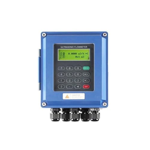 CHBMSS TUF-2000B Wall Mounted Ultrasonic Flow Meter Water Flowmeters, Measurement Range 15~6000MM(Small Size Sensor)