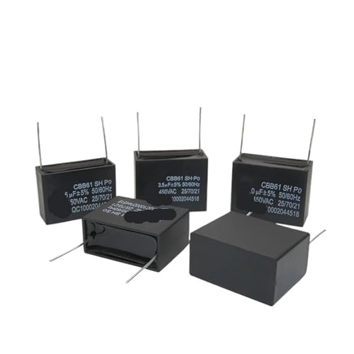 Condensador CBB61 5UF 450V alta resistencia térmica con 1 pin