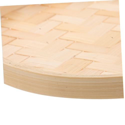 SAFIGLE Unpainted Bamboo Tray Wall Decor Handmade Round Woven Hanging Sieve for Bedroom Living Lightweight for Festive Parties and Serving Artistic Ornament - Image 4