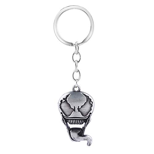Llavero con logotipo de Venom de película con diseño de calavera