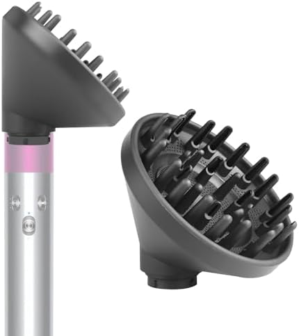 Upgraded Diffuser Attachment for Dyson Airwrap Styler - Converts to Hair Dryer Diffuser Nozzle, 973365-01, Grey