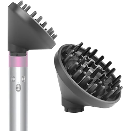 Upgraded Diffuser Attachment for Dyson Airwrap Styler - Converts to Hair Dryer Diffuser Nozzle, 973365-01, Grey