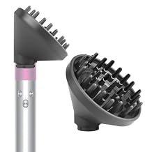 Upgraded Diffuser Attachment for Dyson Airwrap Styler - Converts to Hair Dryer Diffuser Nozzle, 973365-01, Grey