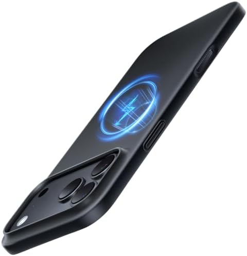 TORRAS Ultra Dünn für iPhone 18 Pro Max Hülle für MagSafe Case, Schwarz | [Nr. 1 Magnetkraft] 19N, 0,07cm dünn, 360°-Airbagschutz, stoß-/kratzfest wie ohne Hülle für Handyhülle iPh