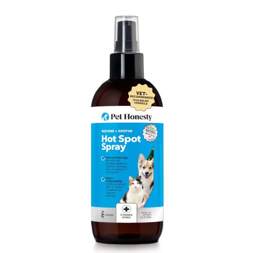 Image of Restore + Soothe Hot Spot Spray for Dogs & Cats - Gentle Dog Skin Spray with Aloe Vera & MicroSilver BG - Soothes Itching, Hot Spots & Irritation - Dog Itch & Hot Spot Remedy for Sensitive Skin - 4oz