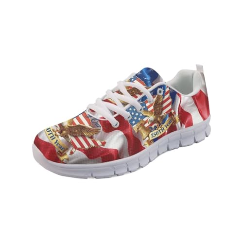 Image of GIFTPUZZ Mens Lace Up Athletic Trainers Running Sneakers Wedge Breathable Gym Lightweight Sports Tennis Shoes