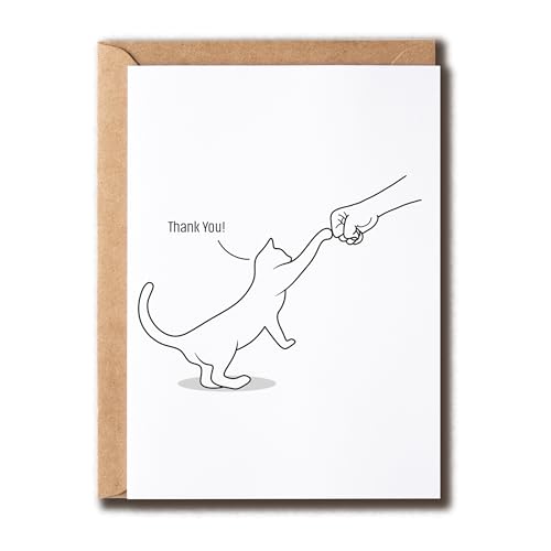 SNMDesigns Thank You Cat Card - Perfect for Vets &
