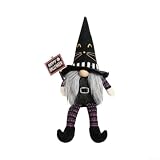Halloween Puppe Langbeinig Besen Stoff Schwarz(black)