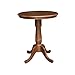 IC International Concepts 30" Round Top Pedestal Table-35.1" Height Dining Table, Distressed Oak