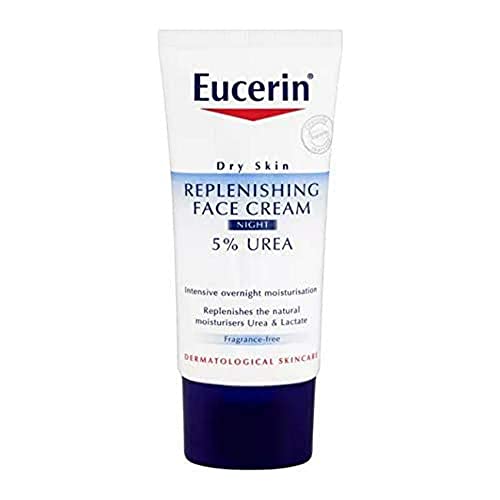 Eucerin Dry Skin Replenishing Gesichtscreme Nacht 5% Urea mit Laktat (3er Pack)