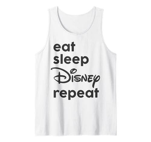 Top Disney Eat Sleep Disney Repeat haut sans manches été en coton