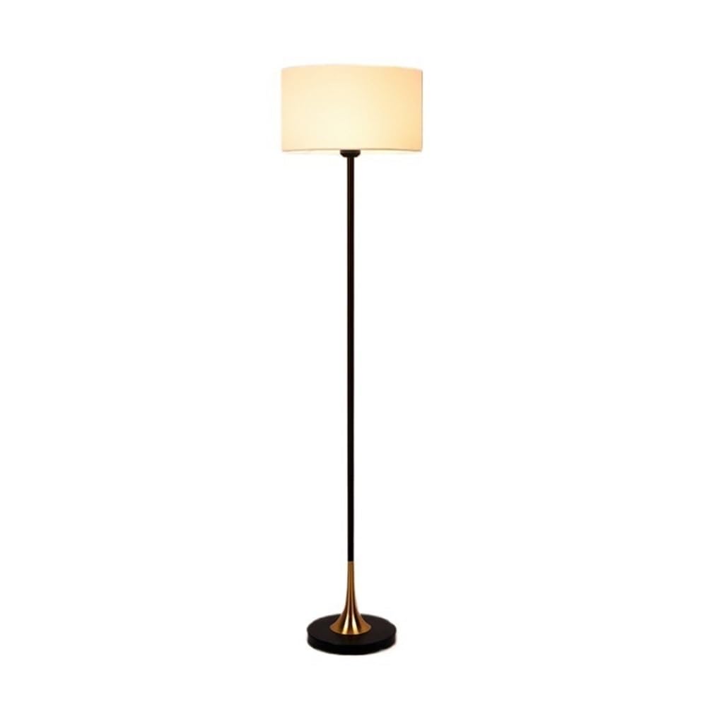 Mw9sBd8rF Floor Lamp White Fabric Lampshade Retro Living Room Floor Lamp Bedroom Bedside Decoration Office Iron Sofa Lamps