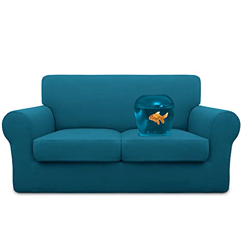 Image of Easy-Going Waterproof 3-Piece Loveseat Cover Couch Covers for Sofa