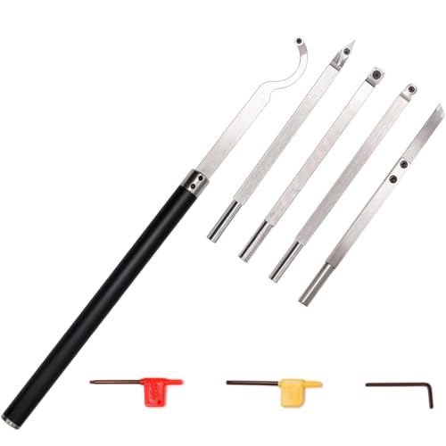 Set de herramientas para tornear madera con punta de carburo, 6 pcs