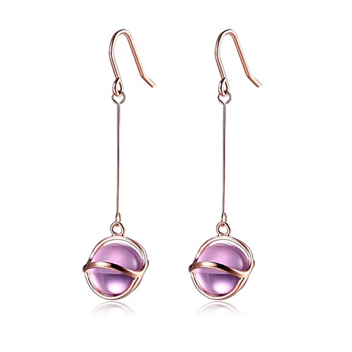 Boucles d'oreilles perles de verre le cadeau élégant pour femme raffinée