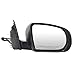 Right Passenger Side Mirror Compatible with Jeep Cherokee KL 2014-2023 Power Glass Manual Folding Heated Paintable 10 Holes 5 Pins Primer Gray