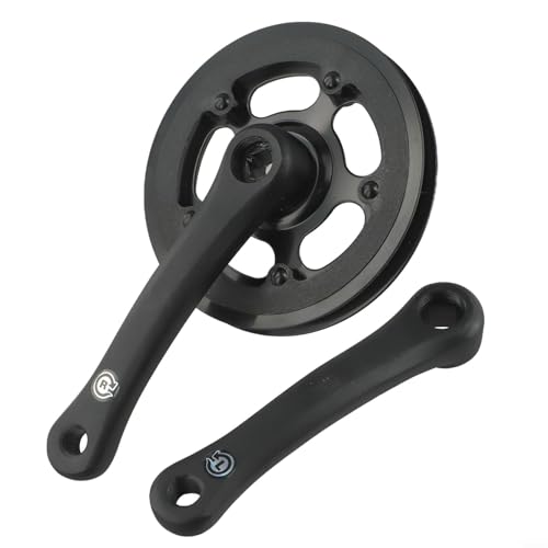 Amazon Cushteg Aluminium Alloy Bicycle Crankset 32T 152mm Square Taper Chainset for Road, Mountain and Fixed-Gear Bikes, Cycling Component in Black #ad