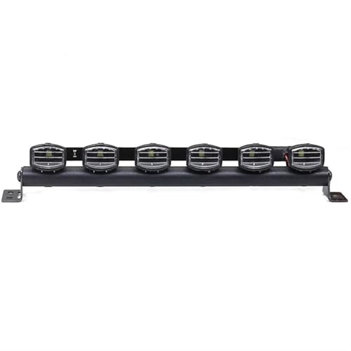 Barra de luces coche RC premium con 6 LED para carrocería Axial y D90