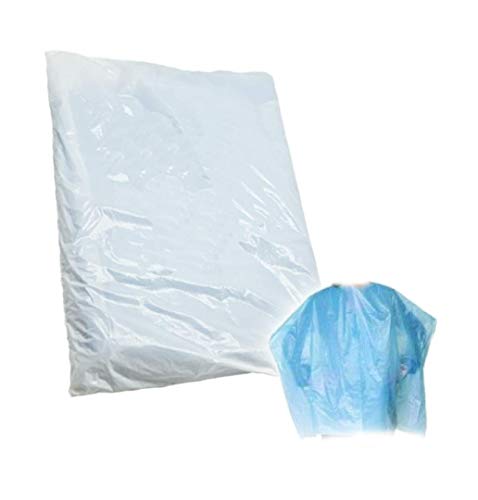 Capas protectoras de plástico desechables impermeables especial peluquería colores paquete 100 unidades sesioMWorld® 