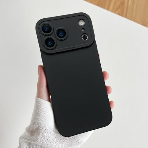 Coque iPhone 17 Air silicone souple antichoc et coque arrière rigide noire