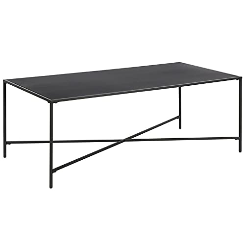 Henley 48'' Wide Rectangular Coffee Table with Metal Top in Blackened Bronze Henley 48'' Wide Rectangular Coffee Table with Metal Top in Blackened Bronze