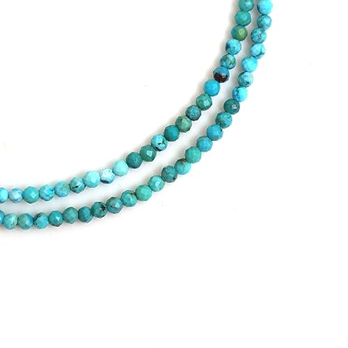 Gempires Natural Necklace, Faceted Beads, Energy Healing Crystals, Silver Plated Chain, Birthday, Gift for Her, Gemstone Jewelry 18 inch AA+ Quality3