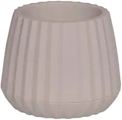 Mor - Vaso Cachepot Wave 15cm Branco Antigo