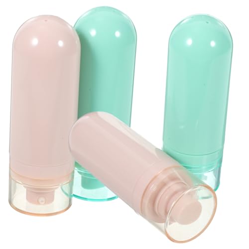 Ipetboom Contenedor De Viaje para Champú Contenedor De Jabón De Viaje Contenedores De Viaje Líquidos para Artículos De Tocador Abs 4 Uds