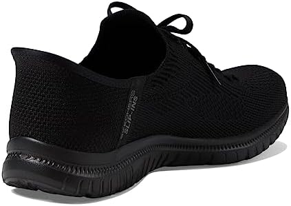 Skechers Women's Virtue-Divinity Sneaker, Black/Black=BBK, 9 | Image 4