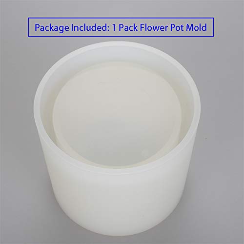 image for VTurboWay Big DIY Cylinder Resin Plant Mold, Internal Diameter 2.95