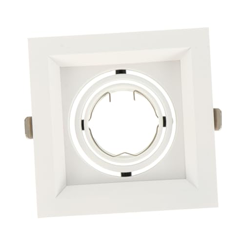 AUTSUPPL Soporte para Foco LED Empotrable de Techo Carcasa Compatible con Lámparas y Montaje Duradero para Cocina Dormitorio y Oficina Color Blanco