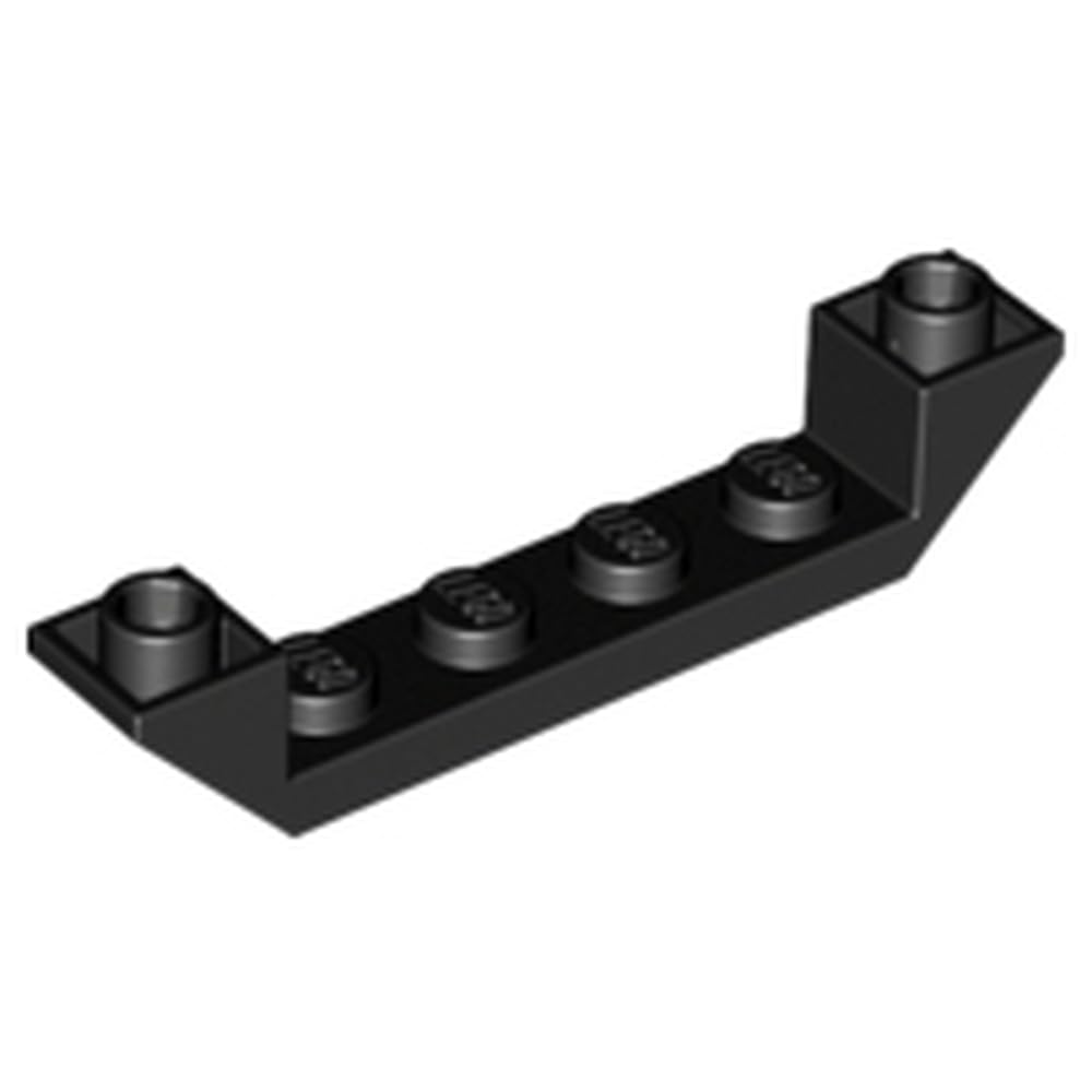 LEGO Slope, Inverted 45 6 x 1 Double with 1 x 4 Cutout, Part 52501, Choose Your Colour, Part 52501, Choose Your Colour (Black, 2, count)
