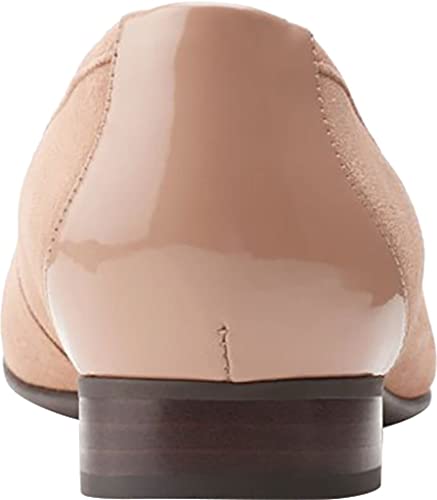 Clarks Women's Un Blush Cove Ballet Flat Beige Combi Suede 10 M4