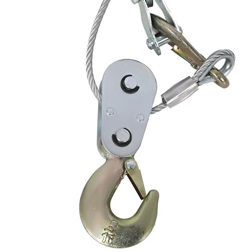 Winche manual resistente 4 toneladas con cable de acero 12ft miniatura 6