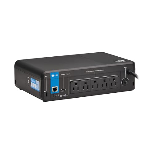 Tripp Lite Cloud-Connected 850VA UPS Battery Backup and Surge Protector, Remote Management &...