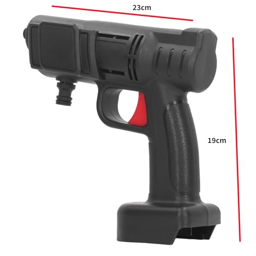 500W Przenośny Pistolet na Wodę do Czyszczenia pod Wysokim Ciśnieniem, Myjka Ciśnieniowa Bezprzewodowa Zasilana Bateryjnie, 450PSI dla Ogrodu i Domu