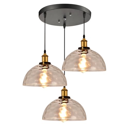 Luminaire suspendu de ferme rétro pour îlot de cuisine chaleureux