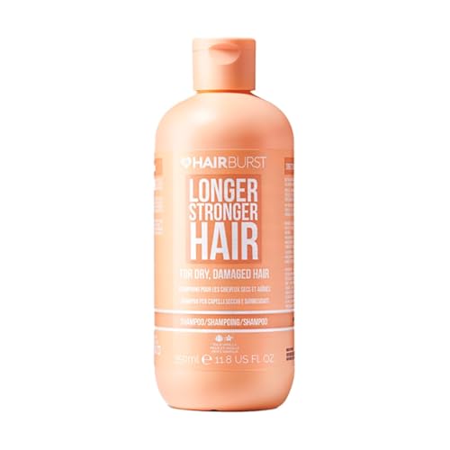 HAIR BURST Champú Ultra-Hidratante para Cabello Seco y Dañado–Repara, Fortalece y Protege Color–Vitamina B5, Aceite de Almendras y Extracto de Higo–Sin Siliconas–350 ml–Fabricado en Reino Unido