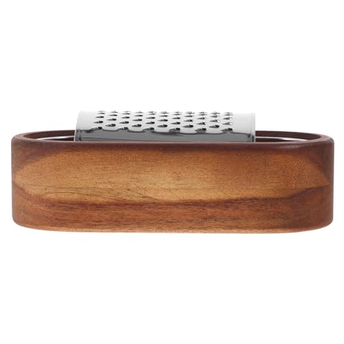 Rallador de Queso de Acero Inoxidable con Caja de Madera miniatura 1