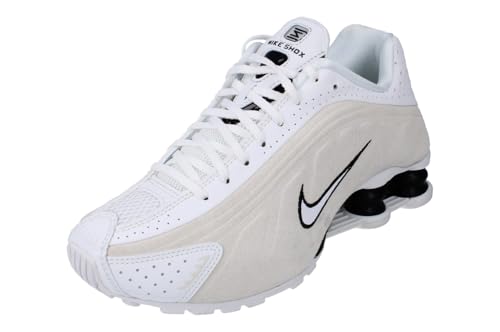 Nike Shox R4 Women's Shoes (Summit White/Light Orewood Brown/Black) Size 8