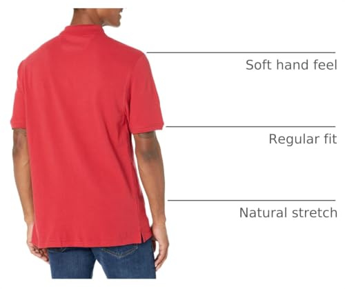Image of Amazon Essentials Men's Regular-Fit Short Sleeve Cotton Pique Polo Shirt (Available in Big & Tall)