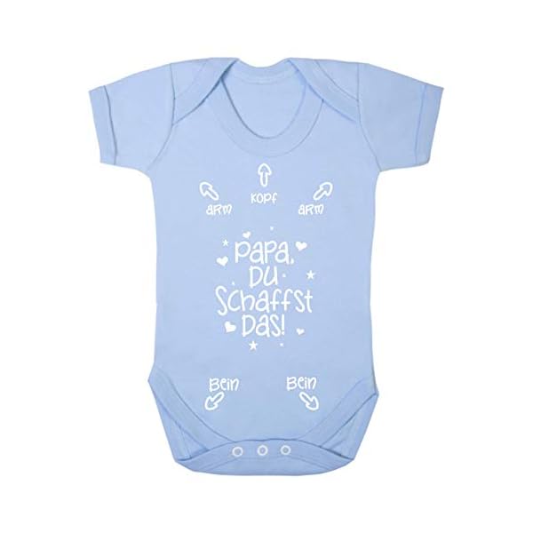 Babybody mit Aufdruck: PAPA DU SCHAFFST DAS!