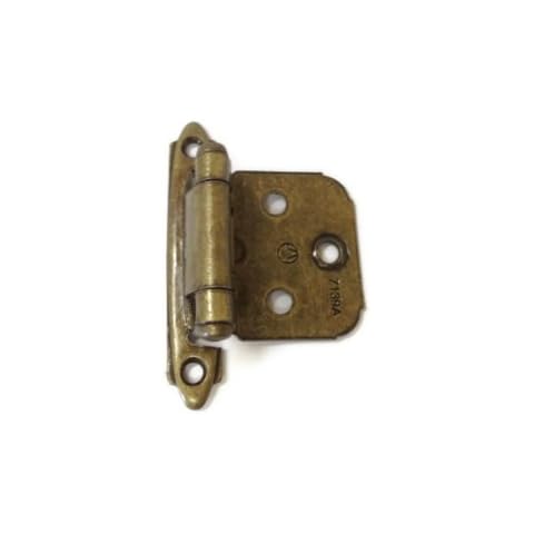 Self Closing,Variable , Overlay ,Burnished Brass, Amerock Hinge, 1 pair Cover