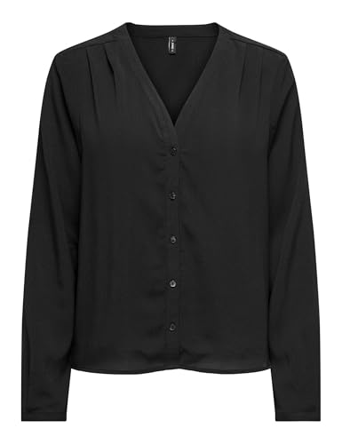 Onlnova Life VIS L/S Malou TOP SOLID, svart, S